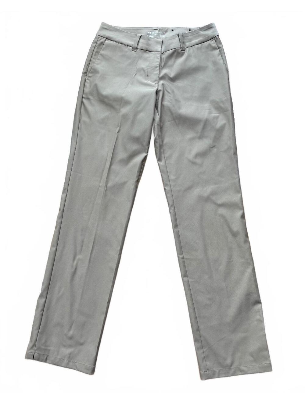 Nike Golf Khaki Trousers/ Beige Straight Leg Pants Sz 4
